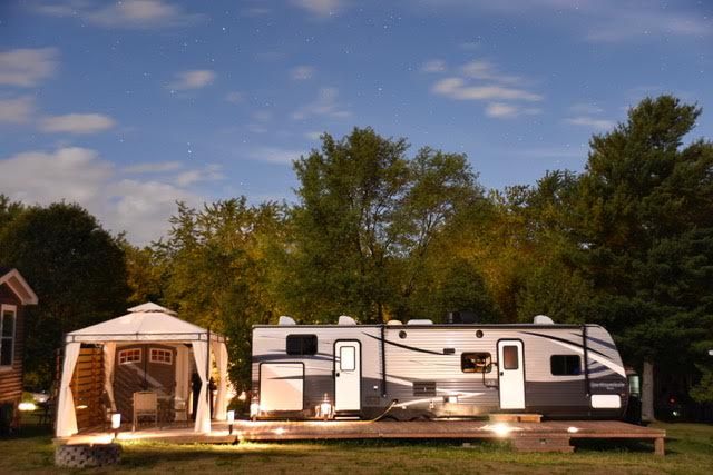 outside at night