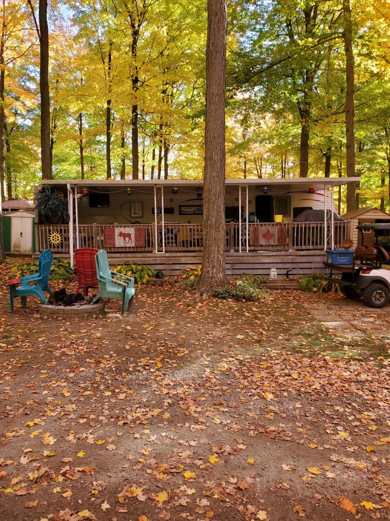 outside