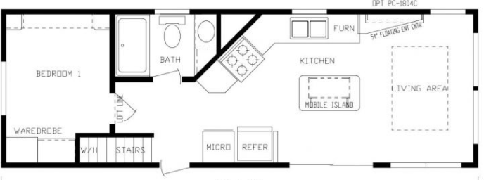 11x34 1 bedrm loft
