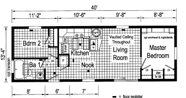 14x40 2 bedroom
